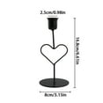 thumbnail image 3 of Valentine Decor Heart Shaped Candle Holders Metal Romantic Red Rose Petal Valentine's Day Gifts Romantic Dinner Table Centerpiece, 3 of 6
