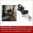 thumbnail image 4 of A00055408 Dishwasher Pressure Control Sensor Switch Replacement Part Compatible with Frigidaire Electrolux Dishwashers Replaces for A00055401 A00055406, 4 of 6