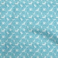 thumbnail image 1 of oneOone Cotton Poplin Turquoise Blue Fabric Flamingo Craft Projects Decor Fabric Printed By The Yard 42 Inch Wide, 1 of 5
