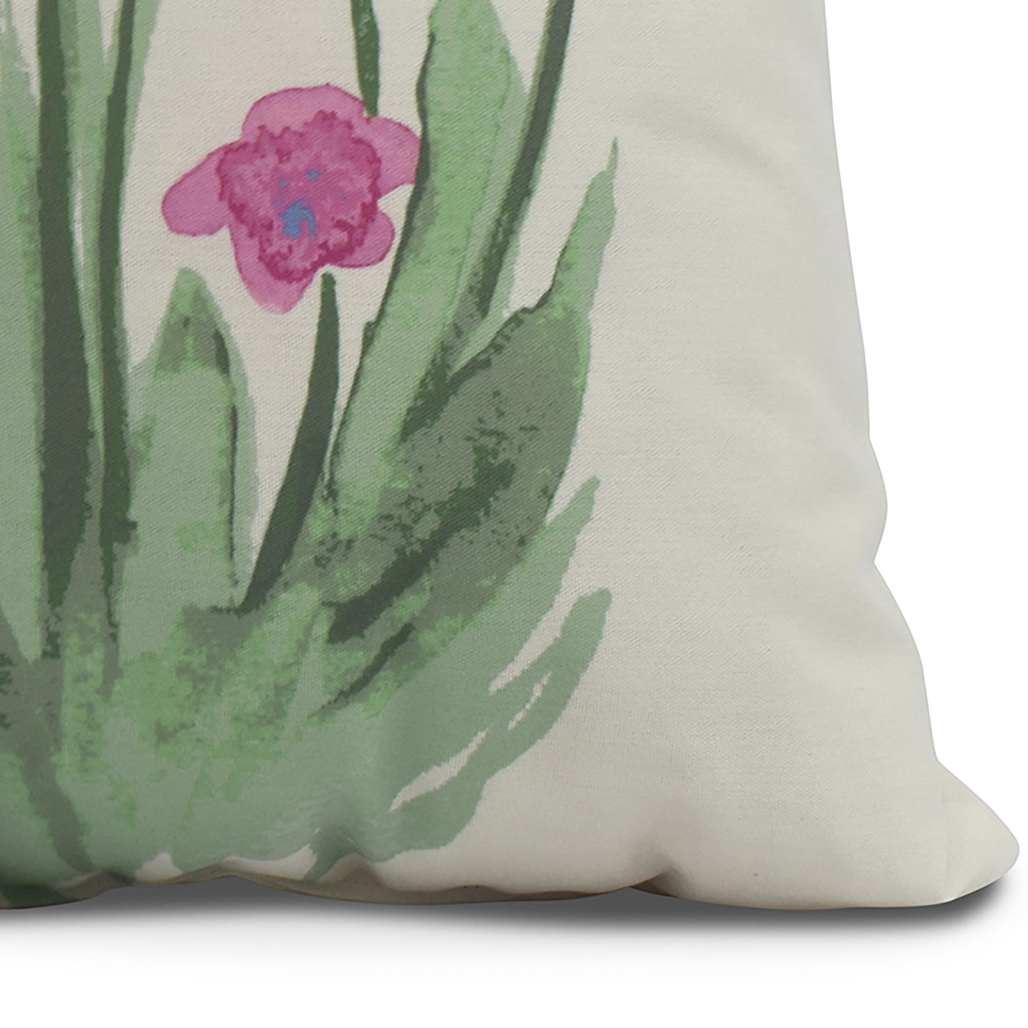 Simply Daisy, 16" x 16" Pretty Little Flower Outdoor Pillow, Pink