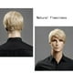 thumbnail image 4 of Peluca corta rubia para hombre con flequillo lateral para un estilo moderno y seguro, 4 of 8