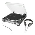 thumbnail image 3 of Audio-Technica AT-LP60XHP Belt-Drive Stereo Turntable with Headphones, Speaker Set and Cleaning Kit, 3 of 18