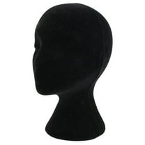 Kaonry Flocking Foam Head Mold Hat Wig Hat Display Props, Female Hair and Head and Hats Display Stand Hairpieces Tall Foam Wig Mannequin Holder and Wig for Model, New Arrival!