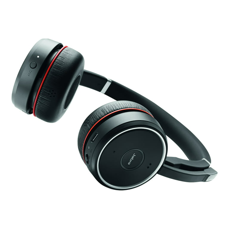 Jabra Evolve 75 - - Stereo on-ear canceling - noise Headset UC - USB - active - wireless Bluetooth