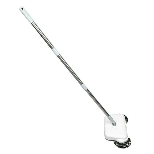Barredora de Vacío Manual, 2 en 1 Ergonímico Silencioso y Húmedo Seco Barredora de Empuje para el Piso de Baldosas