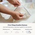 thumbnail image 6 of Delara Organic Merino Wool Duvet Insert - GOTS, OEKO-TEX & Woolmark Certified, 400TC Organic Cotton Shell, 500 GSM All-Season Warmth, Baffle Box Construction, Machine Washable - Twin, 6 of 8