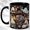 Black, variant on Floating Ghost Coffee Mug, Book Lover Mug, Ceramic 11 oz