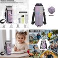 thumbnail image 5 of Yspwyqan Bubble Axolotl Girls Backpack Lunchbox Set, 4 Piece Backpack Set with Water Bottle Bag, Lightweight Fits 14 Inch Laptop, Double Zipper Bookbags for Back to School, 5 of 7
