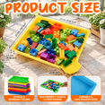 24 Bright Color Plastic Art Sorting Funnel Trays for Small Item ...