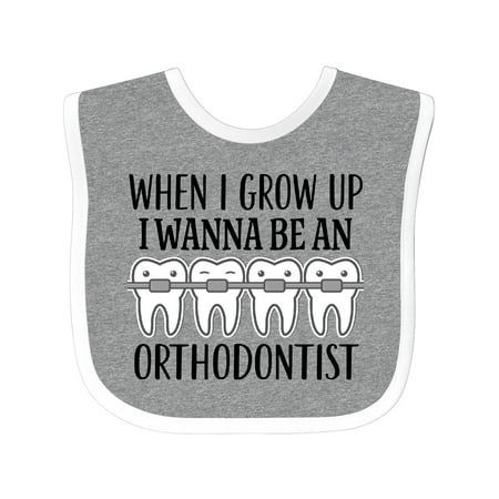 

Inktastic Future Orthodontist Dental Care Gift Gift Baby Boy or Baby Girl Bib