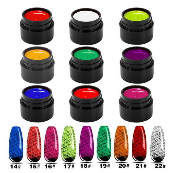 9 Colors Glow Drawing Gel Nail Polish DIY Painting Nail Art Gel