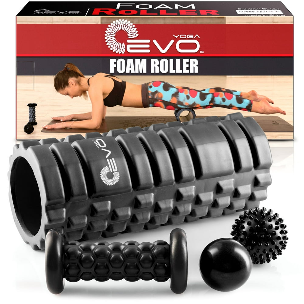 Foam Rollers Bundle Kit For Muscle Deep Tissue Massage For Upper And Lower Body With Leg And