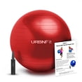 thumbnail image 4 of Exercise Balls For Fitness, Stability & Yoga - Workout Guide Included - 55CM / Red, 4 of 4