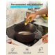 thumbnail image 4 of BLACK+DECKER Horno Dutch Oven de Hierro Fundido de 5 Cuartos con Tapa de Sartén de 10.25 Pulgadas, Utensilios de Cocina de Hierro Fundido Precurado con Acabado en Bronce y Interior Pulido, BDK202BR,, 4 of 7