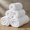 thumbnail image 4 of Gogreen Juego de Toallas de Baño 100% Algodón de 6 Piezas (2 Toallas de Baño, 2 Toallas de Mano y 2 Toallitas), Toallas Muy Absorbentes para Baño, Gimnasio y Hotel (Blanco), 4 of 7