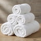 thumbnail image 4 of Gogreen Juego de Toallas de Baño 100% Algodón de 6 Piezas (2 Toallas de Baño, 2 Toallas de Mano y 2 Toallitas), Toallas Muy Absorbentes para Baño, Gimnasio y Hotel (Blanco), 4 of 7