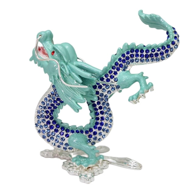 Estatuilla de dragón BLESIY Escultura de dragón Azul claro