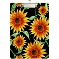 thumbnail image 2 of FMSHPON Colorful Floral Sunflower Clipboard Hardboard Wood Nursing Clip Board and Pull for Standard A4 Letter 13x9 inches, 2 of 8