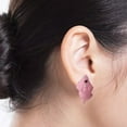 thumbnail image 4 of Pendientes de tachuelas Hugo 2 piezas animal mordedura Rosado, 4 of 9