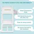 thumbnail image 6 of Dream On Me Arlo Changing Table, Made of Solid New Zealand Pinewood, White, 6 of 12