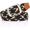 thumbnail image 2 of Braided Belt Stretch Belt for Men and Women Multicolored Woven Golf Belt Elastic Jean Belts, 2 of 4