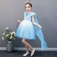 thumbnail image 3 of HAWEE Robe Elsa pour Filles Costume de Carnaval Fête d'Anniversaire Robe Tutu de Princesse Manches Bouffantes Déguisement Elsa, 3 of 7
