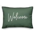 thumbnail image 2 of Creative Products Welcome Script Green 14 x 20 Indoor / Outdoor Pillow, 2 of 3