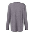 thumbnail image 4 of BDPORKAS Women's Tunic Knit Tops Lightweight Sweater Shirts Fall Casual Long Sleeve Crewneck Pullover Tops Light Purple S, 4 of 4
