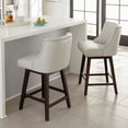 thumbnail image 3 of Oliver Counter Height Swivel Barstool Set of 2 Retro Grey - Counter Height - 23-28 in., 3 of 6