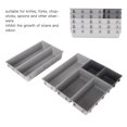 thumbnail image 6 of YAHHU Silverware Drawer Organizer Sturdy Plastic Large Capacity Multifunction Utensil Tray for Knife Fork Spoon Sorting Box Kitchen Accessories, 10.24 inches / 26.00 cm, 6 of 9