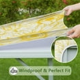 thumbnail image 6 of Fitted Tablecloth Vintage Floral with Botanical Garden Print, Waterproof Wipeable Table Cover with Back for Outdoor Indoor Decor, 6 of 6