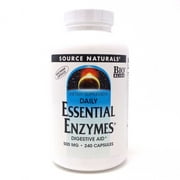 Source Naturals - Daily Essential Enzymes 500 mg. - 240 Vegetarian Capsules