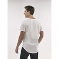 thumbnail image 4 of No Boundaries Men's & Big Men's Longline Curved Hem Elongated Tee Shirt, Sizes XS-5XL, 4 of 5