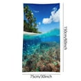 thumbnail image 3 of Yika Beach Blankets Beach Towel Microfiber Beach Towel Super Lightweight Colorful Bath Towel Sandproof Beach Blanket Multi-Purpose Towel For Travel Swimming Pool 30x60, 3 of 3