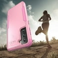 thumbnail image 6 of ULAK Samsung Galaxy S21 Case, 3 in 1 Sturdy Protective Hybrid Shock Absorbent Anti-Scratch Phone Case for S21 5G,  Pink, 6 of 9