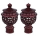 thumbnail image 3 of 6 piezas de extremos decorativos para barra de cortina, creativos, estilo retro romano, para decoración del hogar (rojo vintage), 3 of 5