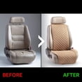 thumbnail image 3 of Linen Car Seat Cover for Cars - Soft & Breathable Front Premium Covers with Non-Slip Protector Universal Fits Most Automotive, Vans, SUV-2Pcs Brown, 3 of 5