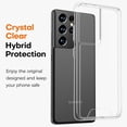 thumbnail image 3 of Samsung Galaxy S21 Ultra Case, Crystal Clear Designed Shockproof Protective S21 Ultra Phone Cover, Hybrid Slim Fit Non-Slip Phone Case for Galaxy S21 Ultra 5G Transparent, 3 of 7