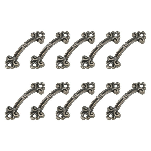 Unique Bargains 10Pcs Small Pulls Handle, 38mm Hole Centers for Box Chest Drawer