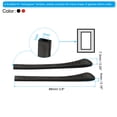 thumbnail image 2 of Uxcell Glasses End Tips Eyeglass Anti Slip Ear Sock Pieces Tube Sleeve Silicone Style 4 Black Red 4 Pairs, 2 of 5