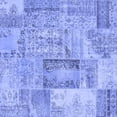 thumbnail image 1 of Ahgly Company Indoor Square Patchwork Blue Transitional Area Rugs, 8' Square, 1 of 4