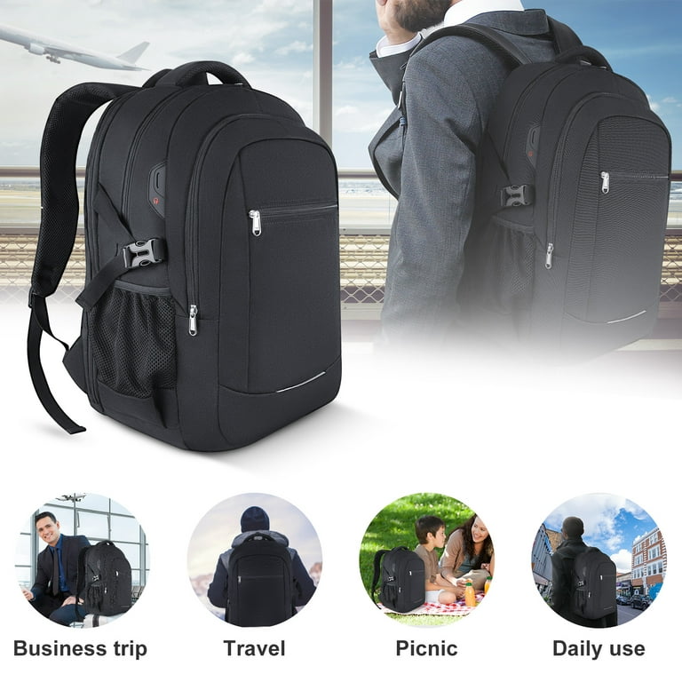 Men Women 17inch Laptop Backpack Rucksack Waterproof 30L Large Travel  School Bag