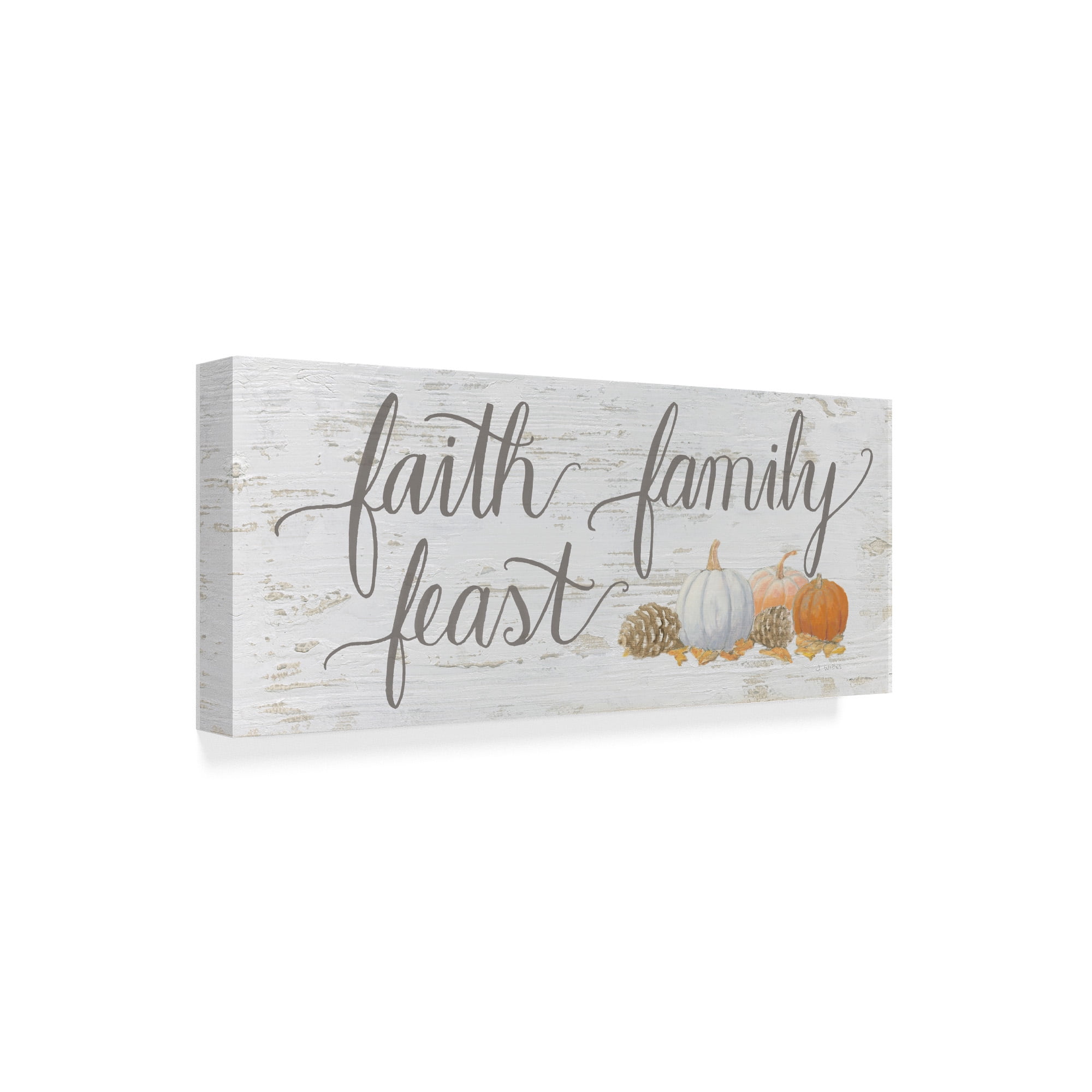 Trademark Fine Art 'Beautiful Bounty Sign III Script' Canvas Art by James Wiens