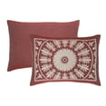 thumbnail image 3 of Superior 3-Pieces High-Durability Reversible Cotton Blend Bedspread Set, Queen, Berry Red, 3 of 8