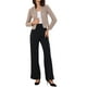 thumbnail image 2 of BLAZER DE TWEED PARA MUJER INSPIRADOR CHIC, CON CUELLO ALTO, CORTO Y ABIERTO, TALLA XL, AMARILLO Y ROSA, 2 of 6