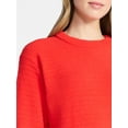 thumbnail image 5 of Time and Tru Women's Pullover Chenille Top with Long Sleeves, Sizes XS-XXXL, 5 of 6