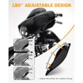 thumbnail image 4 of PBYMT Deflectores de aire laterales carenado parabrisas lateral negro deflectores de viento ajustables compatibles para Harley Electra Glide Street Glide Tri Glide Ultra Limited carenado lateral 2014-, 4 of 5