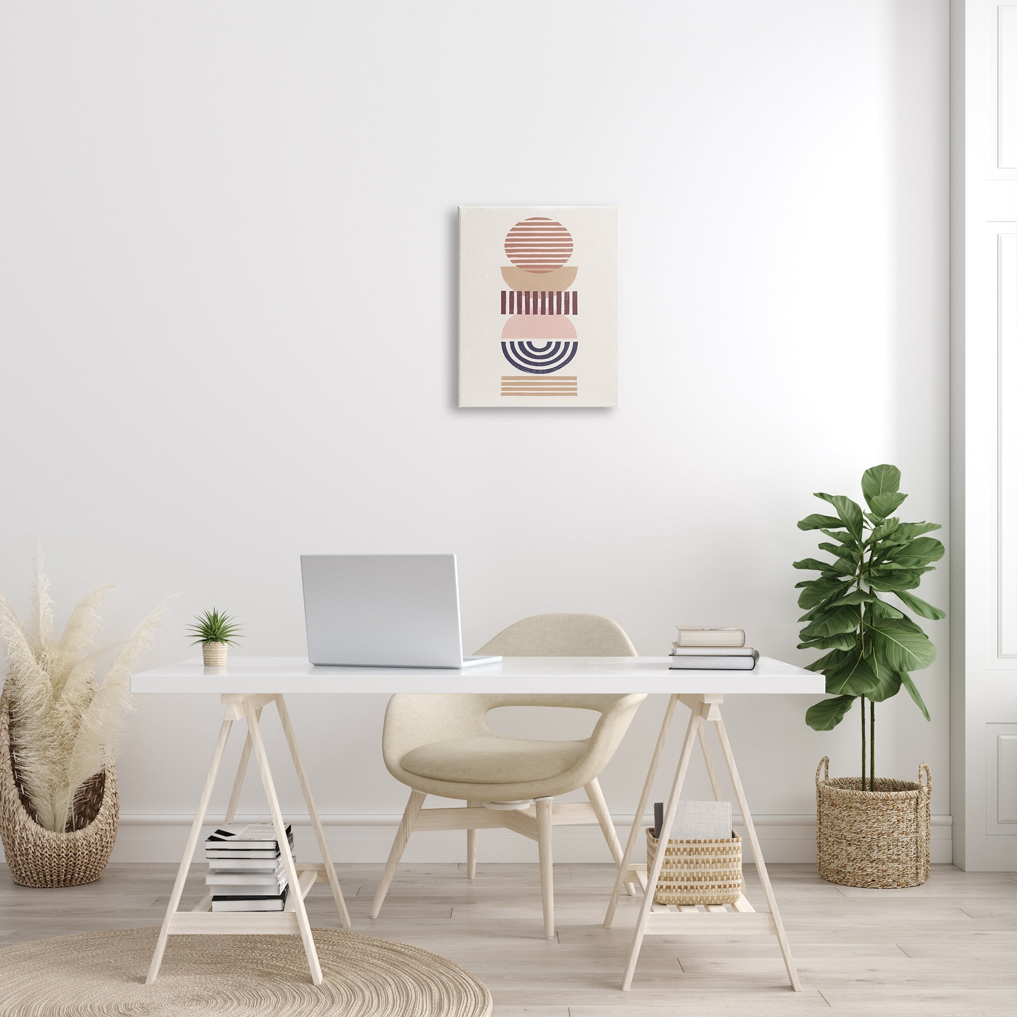 Stupell Industries Rising Sun Abstract Striped Pattern Shapes Geometric Desert, 24 x 30, Design by Moira Hershey