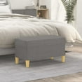 thumbnail image 1 of vidaXL Bench Dark Grey 70x35x41 cm Fabric, 1 of 4