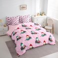 thumbnail image 3 of Manfei Merry Christmas Bedding Comforter Set 7pcs,Cute Cartoon Penguin Queen Bedding Sets,Snowmobile Sport Queen Sheet Sets For Girls,Ultra Soft Home Decor Reversible, 3 of 8